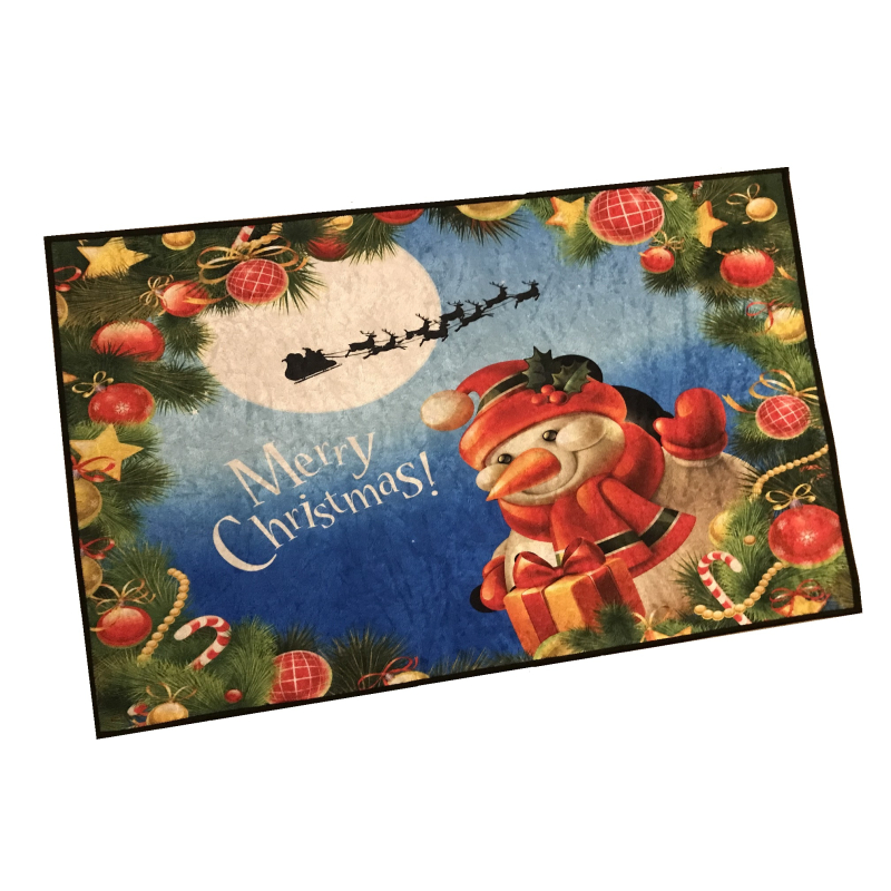 Kerst deurmat - Sneeuwpop